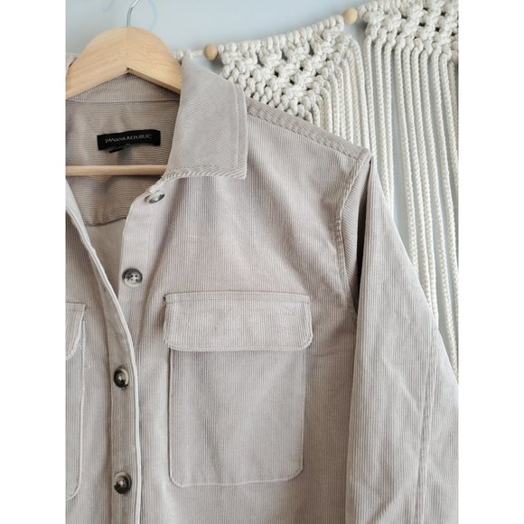 Banana Republic Corduroy Button Up Oversized Shacket XS - Picture 3 of 6